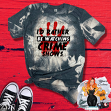Rather Be Watching Crime Shows *Sublimation T-Shirt - MADE TO ORDER*