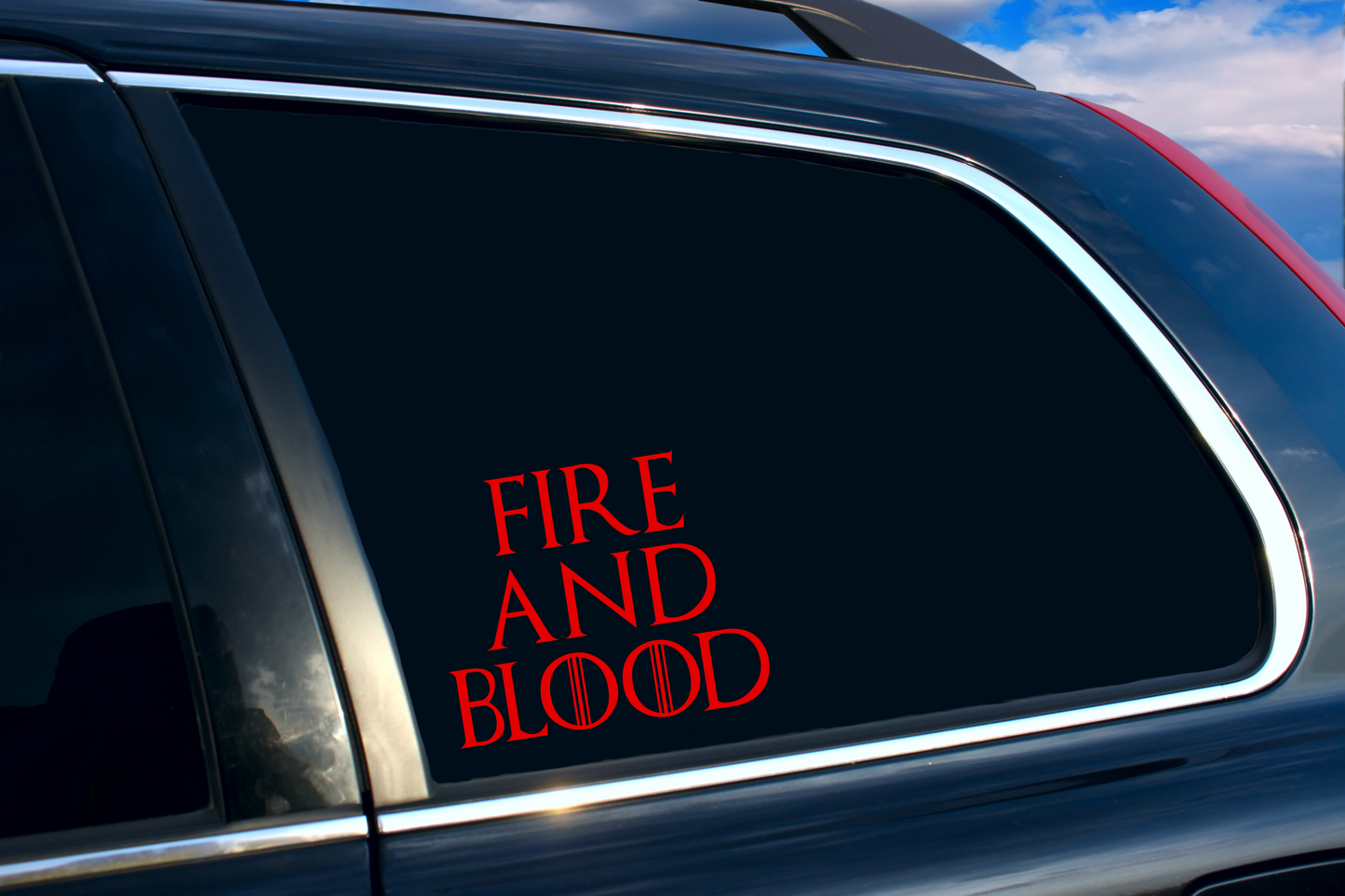 Vinyl Decal | GoT Inspired Dragon/Fire and Blood | Cars, Laptops, Etc