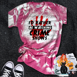 Rather Be Watching Crime Shows *Sublimation T-Shirt - MADE TO ORDER*
