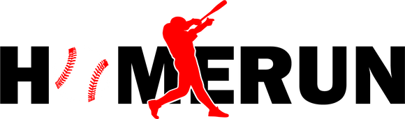 Vinyl Decal | Baseball Homerun | Cars, Laptops, Etc.