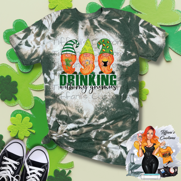 Drinking with my Gnomies *Sublimation T-Shirt - MADE TO ORDER*