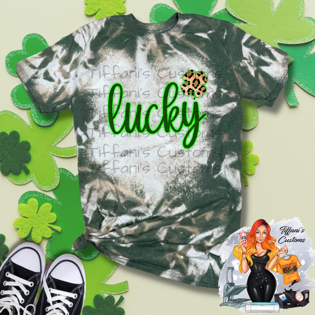 Lucky Cheetah Clover *Sublimation T-Shirt - MADE TO ORDER*