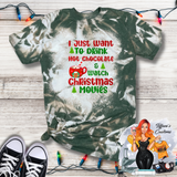 Drink Hot Chocolate & Watch Christmas Movies *Sublimation T-Shirt - MADE TO ORDER*