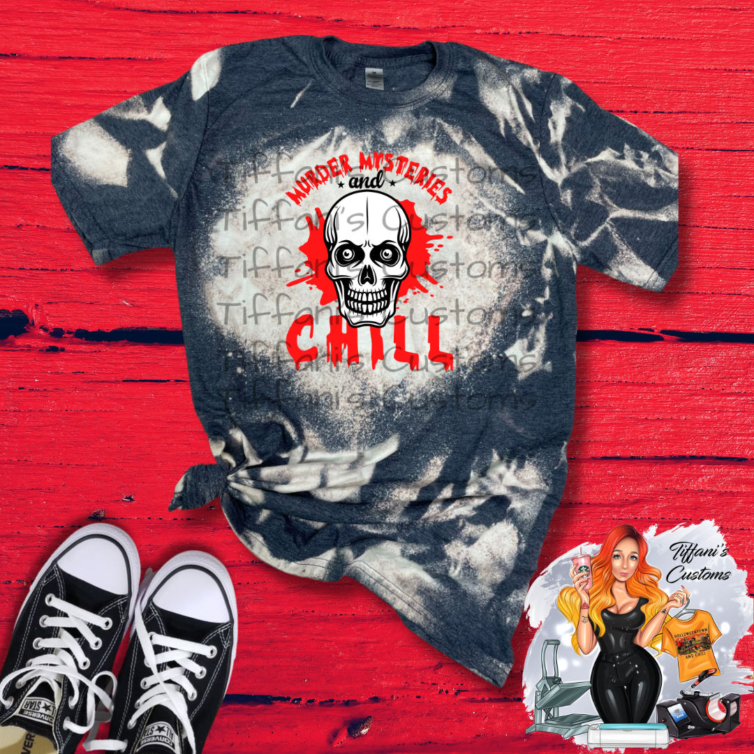 Murder Mysteries and Chill *Sublimation T-Shirt - MADE TO ORDER*