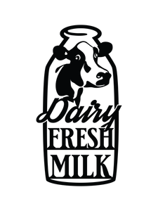 Vinyl Decal | Dairy Fresh Milk | Cars, Laptops, Etc.