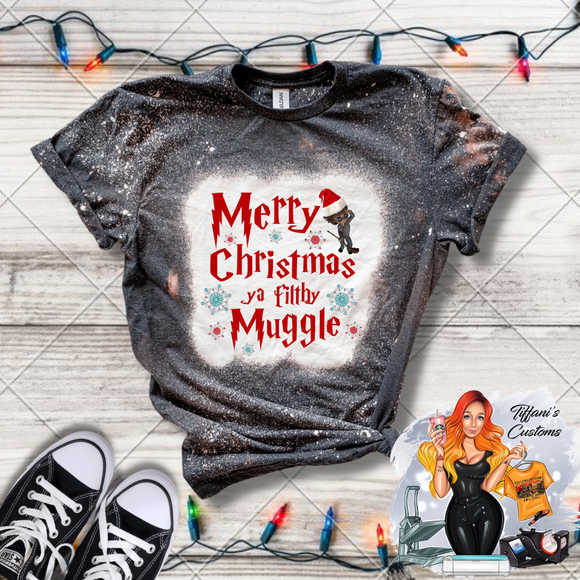 Merry Christmas Ya Filthy Muggle *Sublimation T-Shirt - MADE TO ORDER*