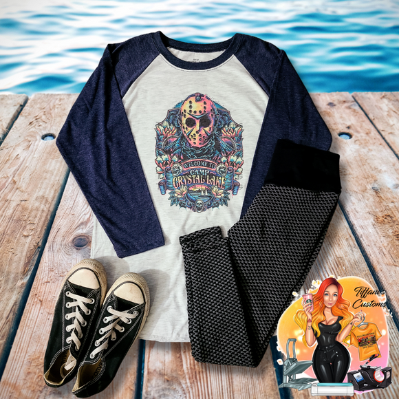 Welcome To Camp Raglan *Sublimation T-Shirt - MADE TO ORDER*