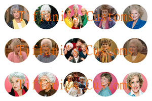 Golden Girls Bottle Cap Images *DIGITAL DOWNLOAD*