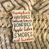 Sticker | Pumpkins Fall Things | Water bottles, Laptops, Etc