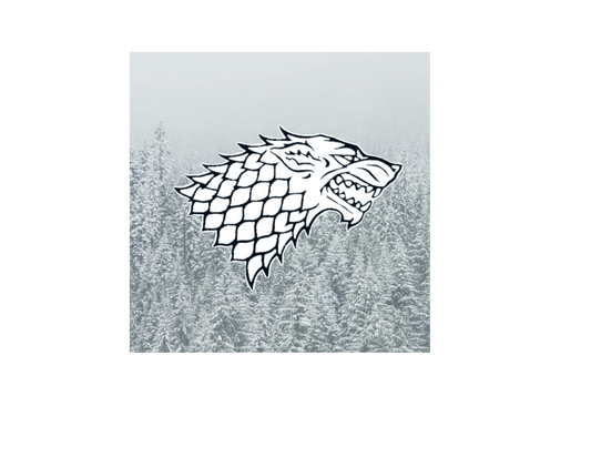 Sticker | GoT Inspired Dire Wolf | Water bottles, Laptops, Etc