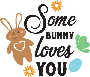 Vinyl Decal | Some Bunny Loves You | Cars, Laptops, Etc.