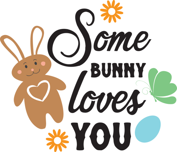 Vinyl Decal | Some Bunny Loves You | Cars, Laptops, Etc.