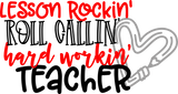 Vinyl Decal | Lesson Rockin’ Roll Callin’ | Cars, Laptops, Etc.
