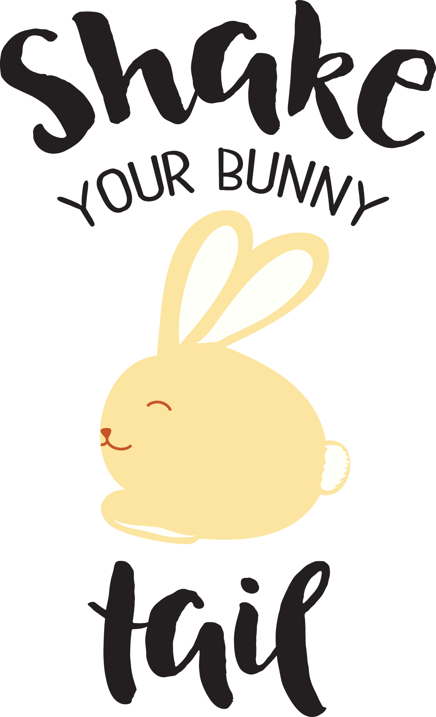 Vinyl Decal | Shake Your Bunny Tail | Cars, Laptops, Etc.