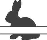 Vinyl Decal | Monogram Bunny | Cars, Laptops, Etc.